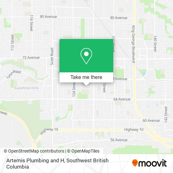 Artemis Plumbing and H map
