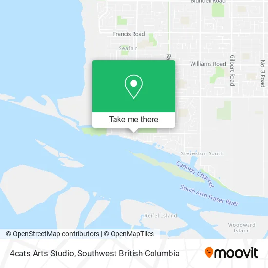 4cats Arts Studio map