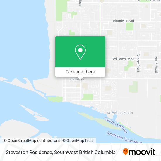 Steveston Residence map