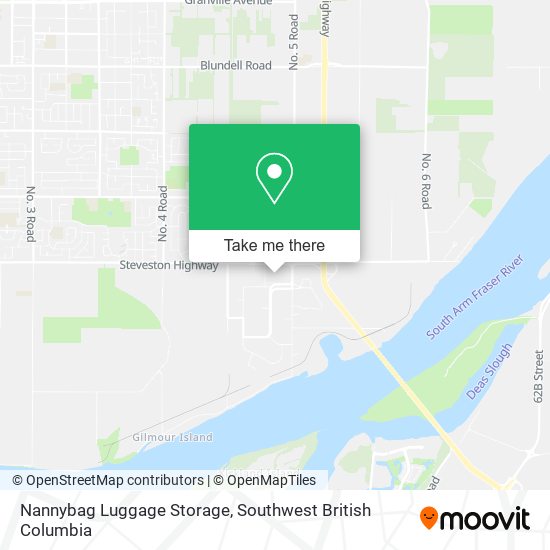 Nannybag Luggage Storage map
