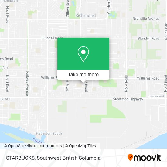 STARBUCKS map
