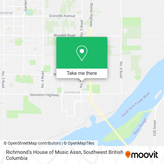 Richmond's House of Music Assn map
