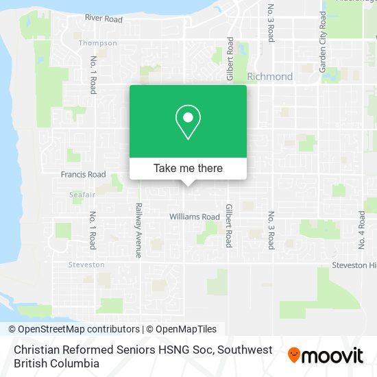 Christian Reformed Seniors HSNG Soc map