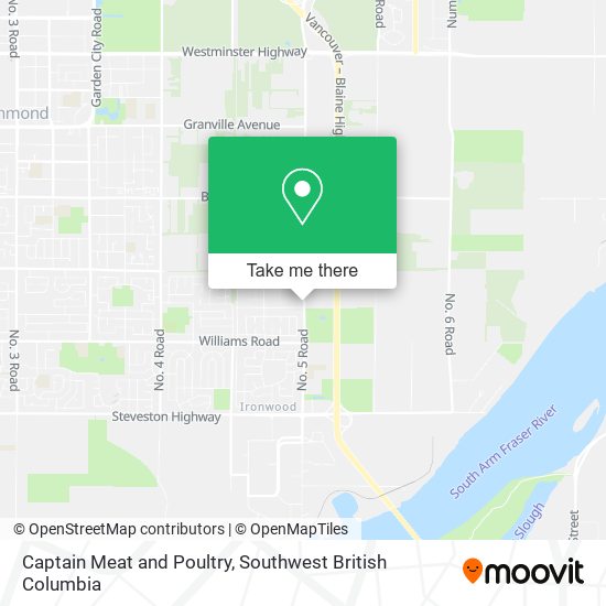 Captain Meat and Poultry map