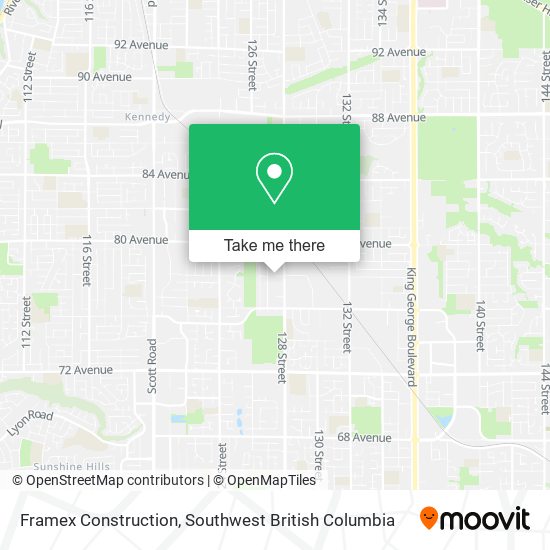 Framex Construction map