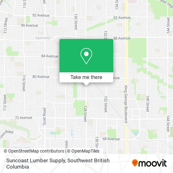 Suncoast Lumber Supply map