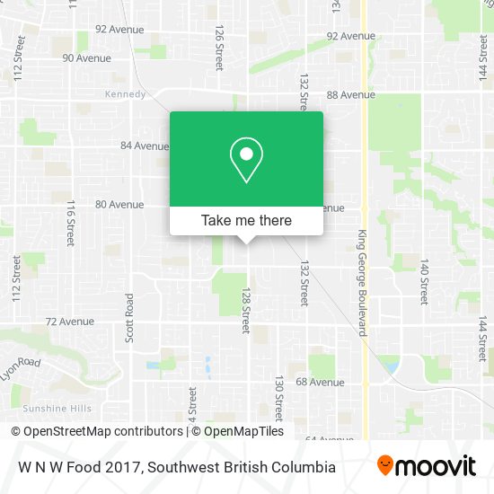 W N W Food 2017 map