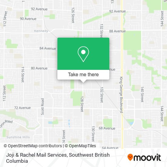 Joji & Rachel Mail Services map