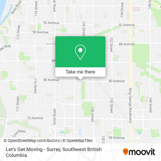 Let's Get Moving - Surrey map