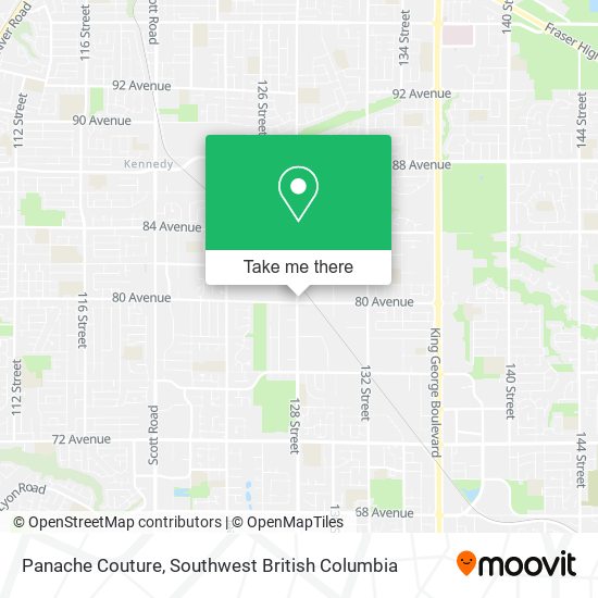 Panache Couture map