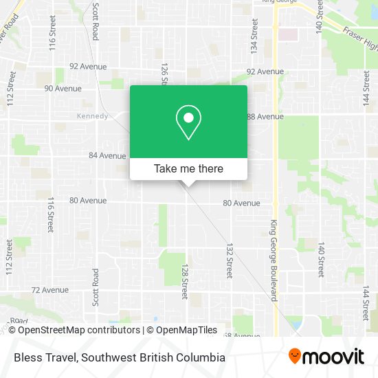 Bless Travel map