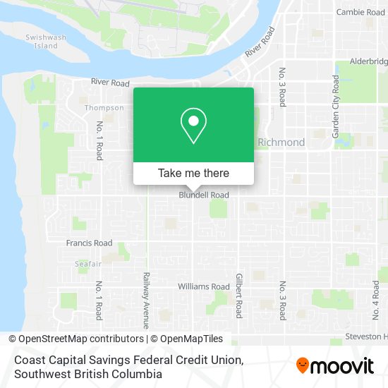Coast Capital Savings Federal Credit Union map
