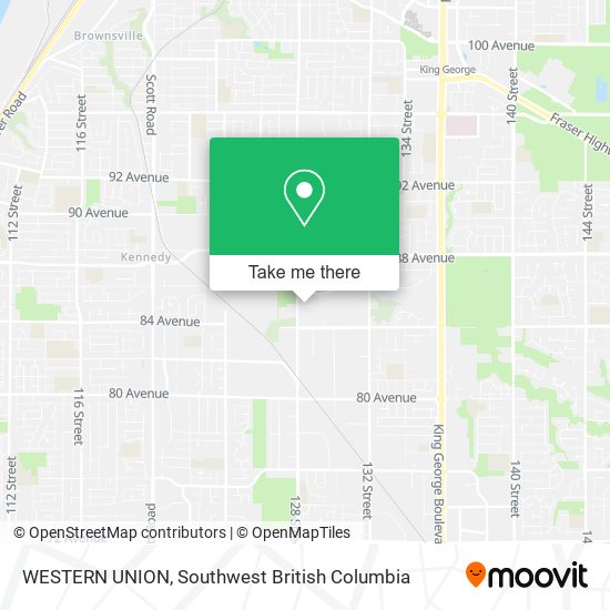 WESTERN UNION map