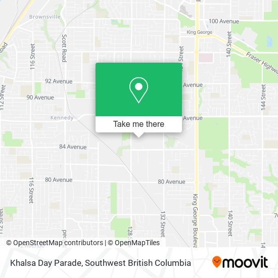 Khalsa Day Parade map