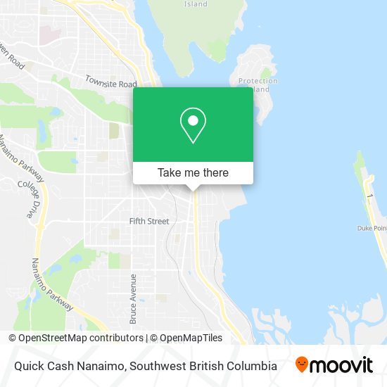 Quick Cash Nanaimo map