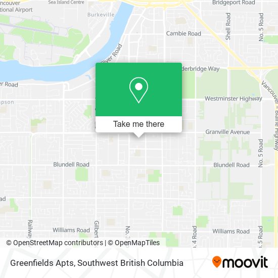 Greenfields Apts map