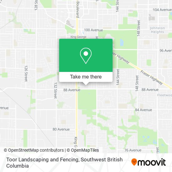 Toor Landscaping and Fencing map