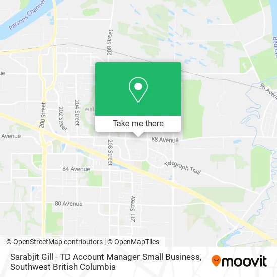 Sarabjit Gill - TD Account Manager Small Business map