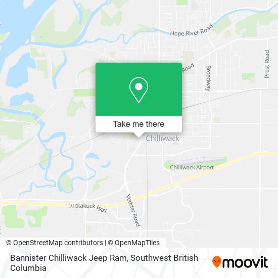 Bannister Chilliwack Jeep Ram map