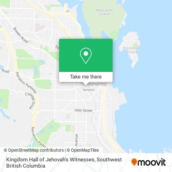 Kingdom Hall of Jehovah's Witnesses map