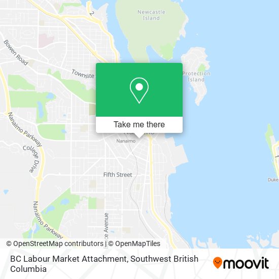 BC Labour Market Attachment map