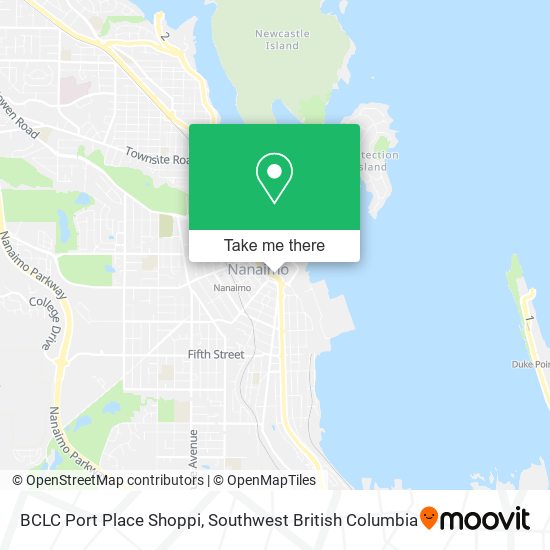 BCLC Port Place Shoppi map
