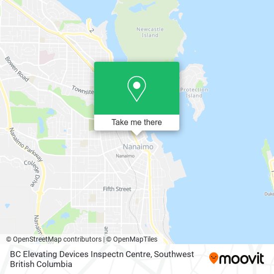 BC Elevating Devices Inspectn Centre map