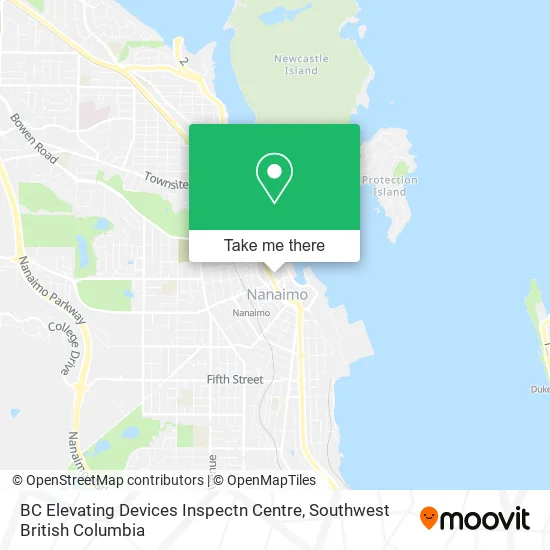 BC Elevating Devices Inspectn Centre map