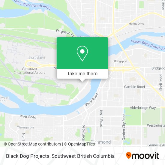 Black Dog Projects map