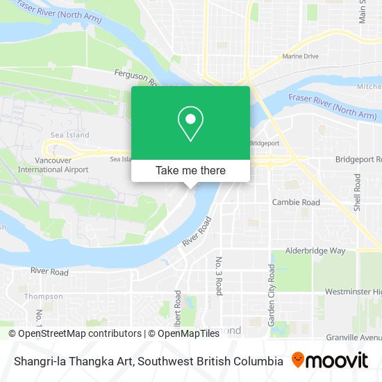 Shangri-la Thangka Art map