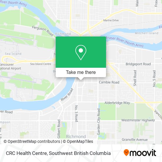 CRC Health Centre map