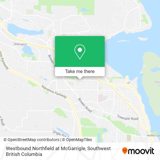 Westbound Northfield at McGarrigle map