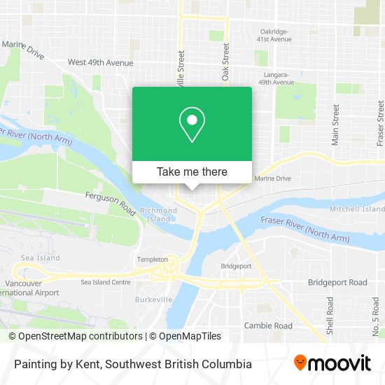 Painting by Kent map