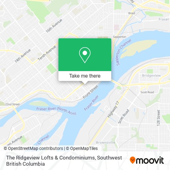 The Ridgeview Lofts & Condominiums map
