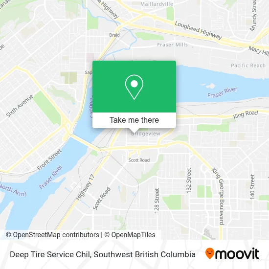 Deep Tire Service Chil map