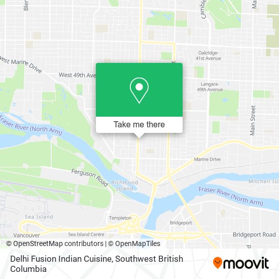 Delhi Fusion Indian Cuisine plan