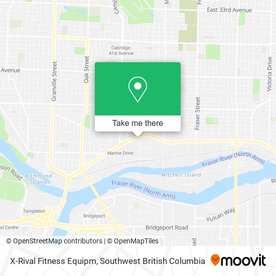 X-Rival Fitness Equipm map