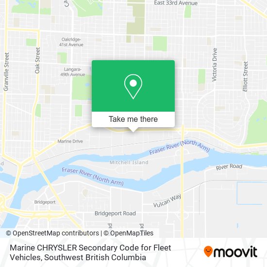 Marine CHRYSLER Secondary Code for Fleet Vehicles map