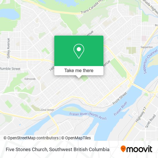 Five Stones Church map