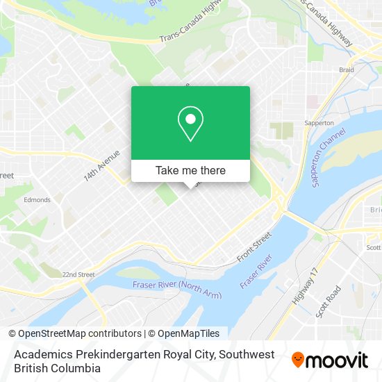 Academics Prekindergarten Royal City map