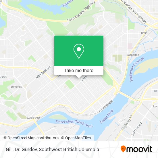 Gill, Dr. Gurdev map