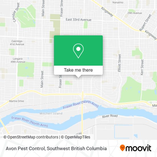 Avon Pest Control map