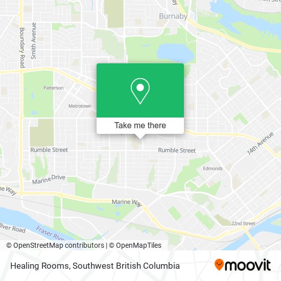 Healing Rooms map