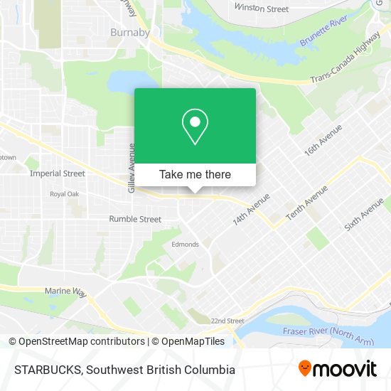 STARBUCKS map