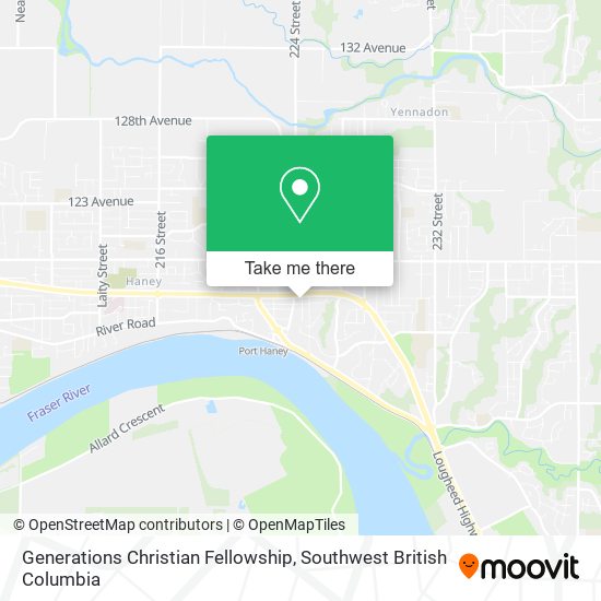 Generations Christian Fellowship map