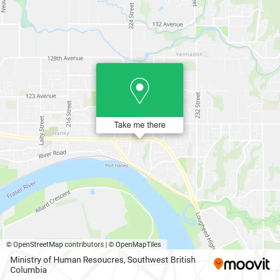 Ministry of Human Resoucres map