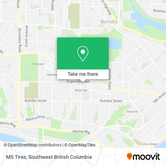 MS Tires map
