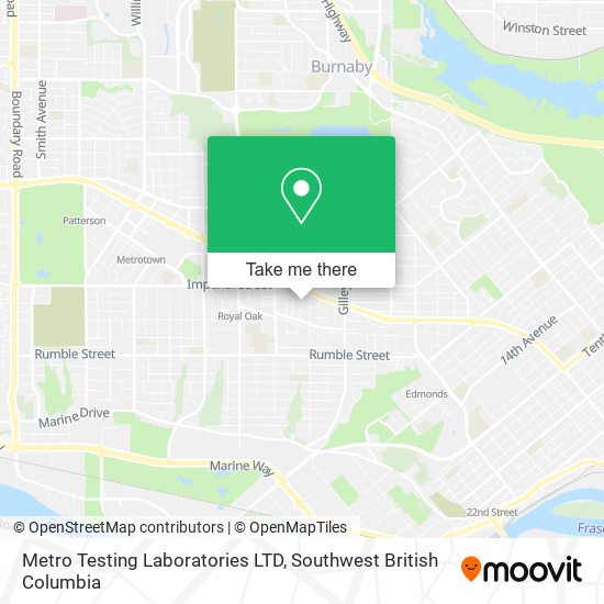 Metro Testing Laboratories LTD map