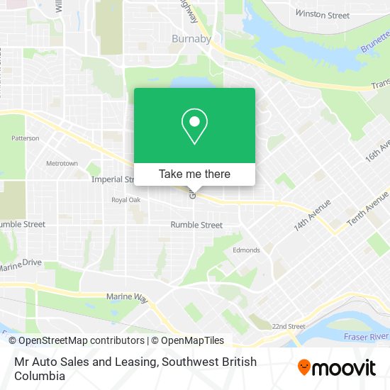 Mr Auto Sales and Leasing map