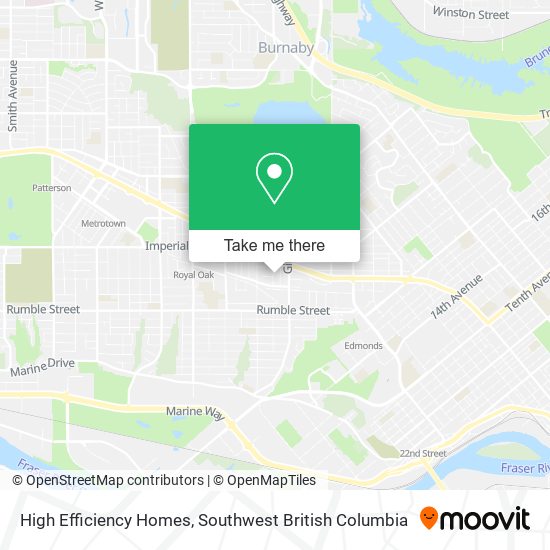 High Efficiency Homes map